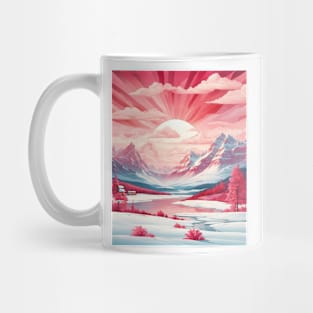 Canada Valentine's Day Vintage Retro Snow Mug